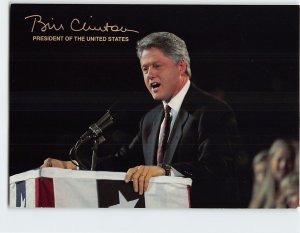 Postcard Bill Clinton, President Of The United States