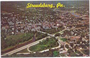 Air View of Stroudsburg Pennsylvania PA