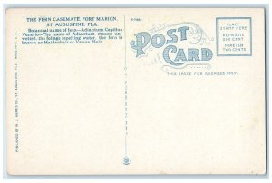 c1930's The Fern Casemate Fort Marion St. Augustine Florida FL Vintage Postcard 