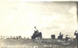 Round Up Western Cowboy, Cowgirl 1917 close to perfect corners, postal used 1917