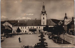 Czech Republic Kaplice Namesti Vintage RPPC C078