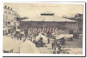 Cognac Old Postcard The covered market