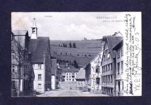 GERMANY Furtwangen Rathaus und Umgebung Postkarte