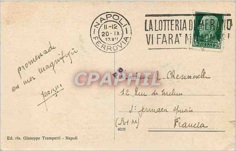 Postcard Old CAPRI-Monte Solaro da Tragara