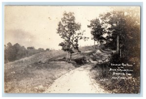 Golden Rod Road On Bear Wallowhill Brown Co. Indiana IN RPPC Photo Postcard