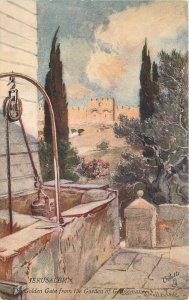 Postcard C-1910 Jerusalem Israel Palestine Tuck Golden Gate 23-9516