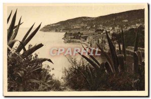 Old Postcard Villefranche The City View Of The Corniche