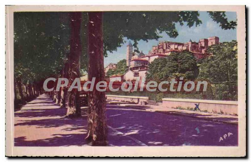Old Postcard Auch Boulevard Sadi Carnot