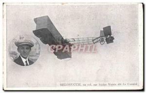 Old Postcard Jet Aviation Bielovuccie flying on Voisin biplane said the Duck