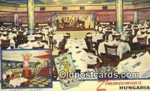 Linen, Zimmerman's Hungaria Restaurant, New York City, NYC USA Unused crease ...