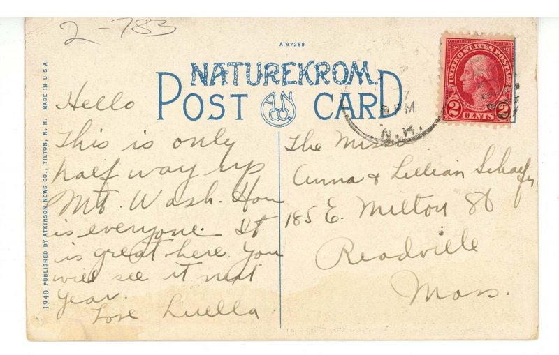 NH - Mt. Washington. Carriage Road. Half-Way House