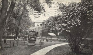 Martinsville Indiana IN Home Lawn Mineral Springs Hotel Vintage Postcard