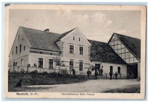 1916 Neuhoff O Pr. Herman Preuss Bicycle Dirt Road Germany Antique Postcard 