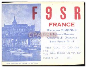 Old Postcard Telegraphie F9SR Simonne Raymond Boulevard d & # 39Hauteserve Gr...