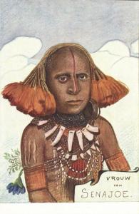 dutch new guinea, Ethnic Types, Senajoe Papua Wife (1920s) Mission