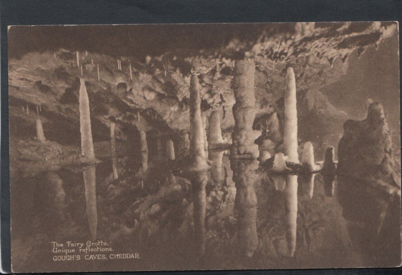 Somerset Postcard - The Fairy Grotto, Gough's Caves, Cheddar     RS14852