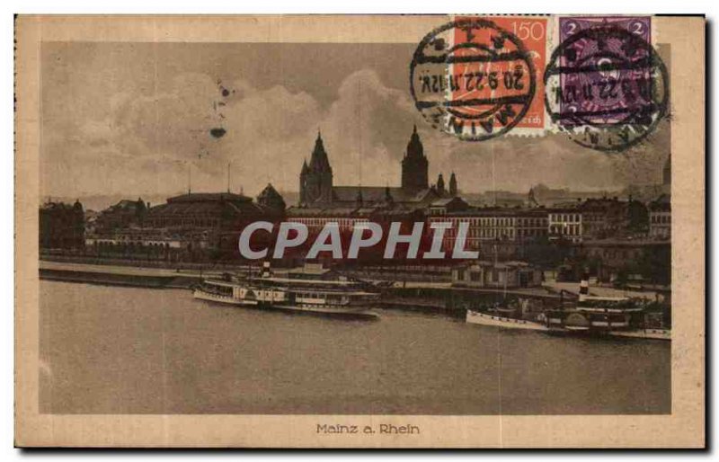 Old Postcard Mainz a Rhein