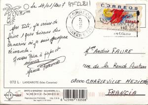 BF22811 lanzarote islas canarias  spain  front/back image