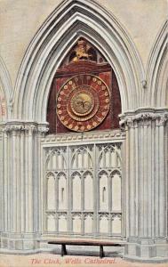 WELLS SOMERSET UK~CATHEDRAL~THE OLD CLOCK PHOTO POSTCARD