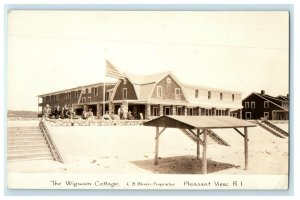 c1930's The Wingham Cottage Pleasant View Rhode Island RI RPPC Photo Postcard