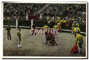 Postcard Old Bulls Bullfight Race