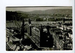 422156 HUNGARY FRANCE 1966 Budapest Esperanto congress RPPC w/ wild boar stamp