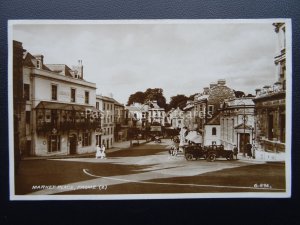 Somerset FROME Market Place THE GEORGE HOTEL c1934 RP Postcard by Valentine G896