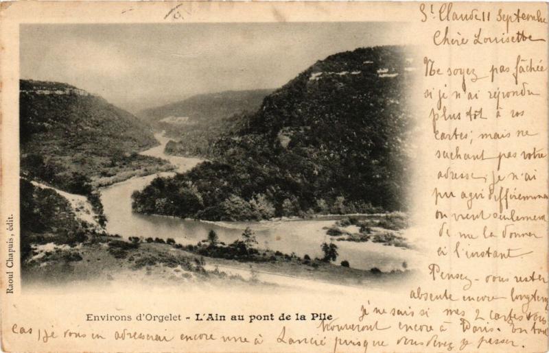 CPA Env. d'ORGELET - L'Ain au pont de la Pile (211599)