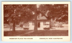 FRANKLIN, New Hampshire NH ~ Roadside WEBSTER PLACE TEA HOUSE Postcard