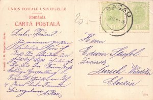 Romania Bacau 1918 high street commerce shops postcard