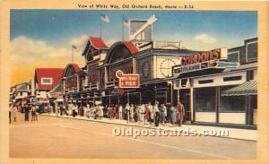 View of White Way Old Orchard Beach, Maine, ME, USA Unused 