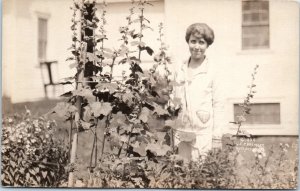 1924 Mrs. Calvin Coolidge G. E. Chalmers Rutland Vermont Real Photo Postcard