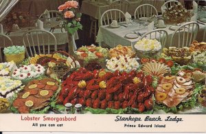 CANADA Stanhope PEI, Lobster Buffet, Smorgasbord, Restaurant, 1960's