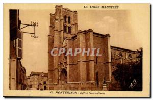 Montbrison Old Postcard Notre Dame Church