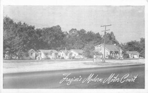 Indiana Fort Wayne Frazier's modern Motor Court Postcard Globe roadside 22-4415