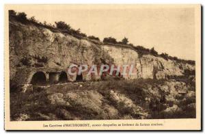 Old Postcard Les Carrieres d & # 39Haudromont Army