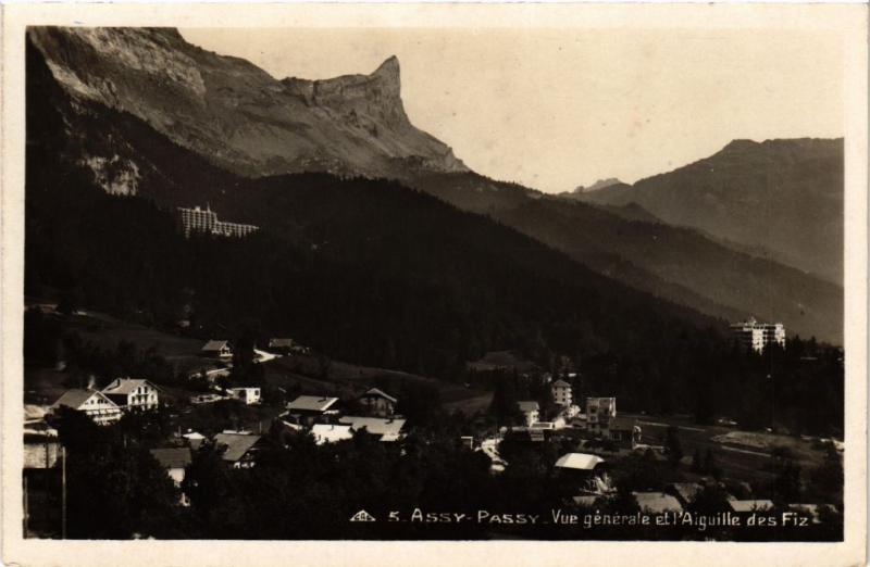 CPA ASSY-PASSY - Vue générale et l'AIGUILLE des Fiz (439944)