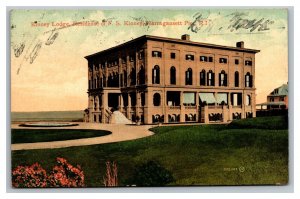 Vintage 1911 Postcard Kinney Lodge Residence of FS Kinney Narragansett Pier RI