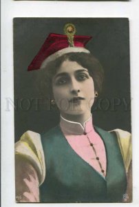 402526 La CAVALIERI Italian OPERA singer Vintage PHOTO tinted