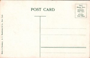 Postcard Akron Public Library in Akron, Ohio