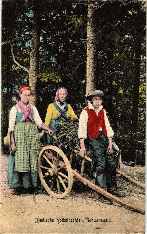 CPA AK Badische Volkstrachten - Schwarzwald - Folklore GERMANY (914805)