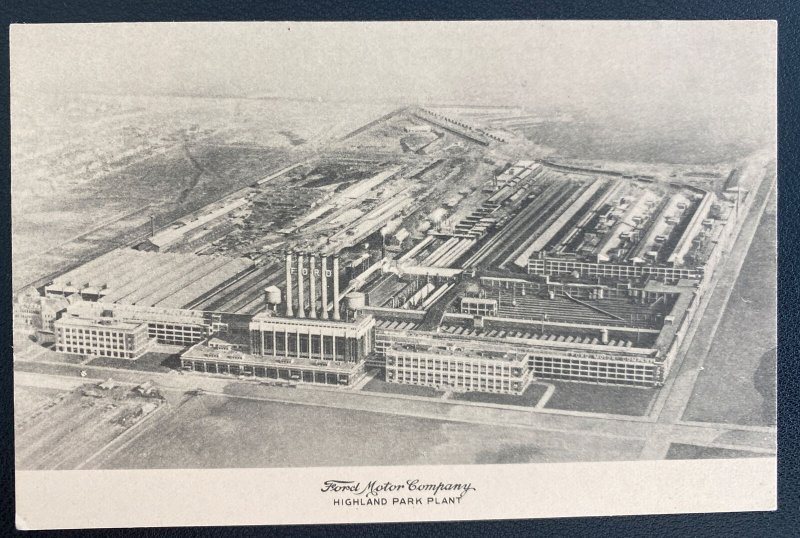 Mint USA Real Picture Postcard Ford Motor Company Highland Park Plant