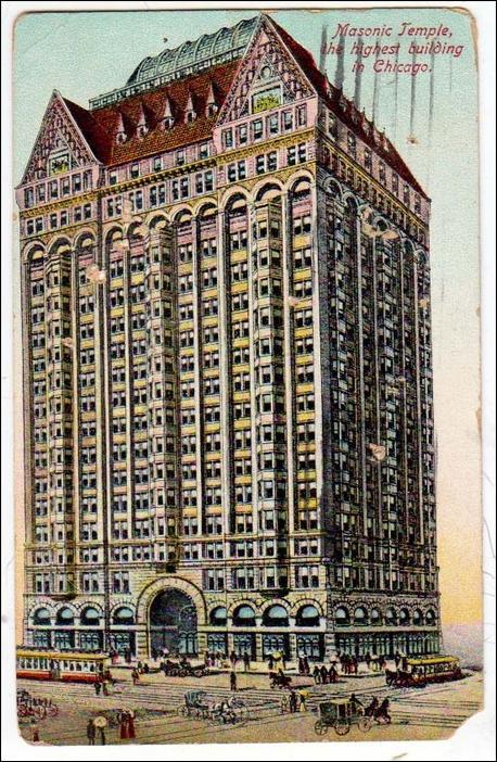 Masonic Temple, Tallest Building in Chicago  (damaged)