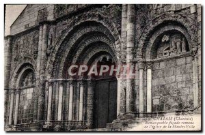 Old Postcard Chalais (Charente) Remarkable Romanesque facade of church I Uppe...