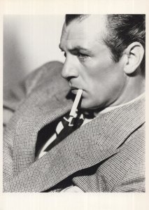 Gary Cooper Smoking in 1932 Portrait Rare Real Photo Postcard