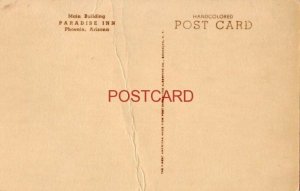 Edificio principal, Paradise Inn, Phoenix, Punto. coloreado A Mano 