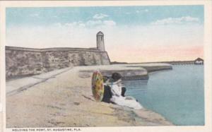 Florida St Augustine Romantic Couple Holding The Fort Curteich