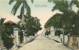c1909 Hand-Colored Postcard; East Bay Street, Nassau Bahamas, Caribbean, Posted