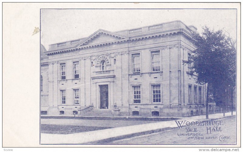 NEW HAVEN, Connecticut, 1900-1910´s; Woodbridge Hall, Yale University