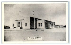 LEOTI, Kansas KS ~ MUNICIPAL AUDITORIUM 1959 Wichita County Postcard